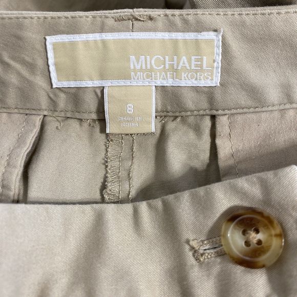 Michael Kors Pants Women's 8 Khaki Beige Twill Chino Career Uniform Work - Picture 11 of 11
